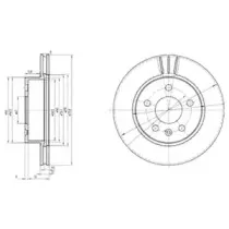 BG3296 Delphi Диск гальмівний (передній) MB Vito (W638) 96- (276x22) DELPHI купить