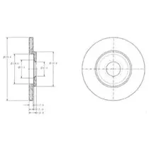 Тормозной диск DELPHI купить