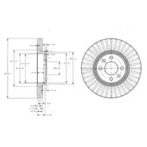 Тормозной диск DELPHI купить