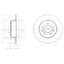 Тормозной диск DELPHI купить