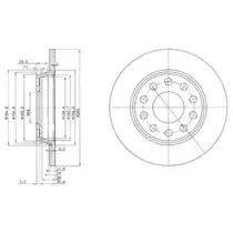 Тормозной диск DELPHI купить