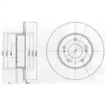 Тормозной диск DELPHI купить