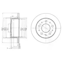 Тормозной диск DELPHI купить