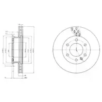 BG4032 Delphi Диск гальмівний (передній) MB Sprinter/VW Crafter 06- (300x28) DELPHI купить