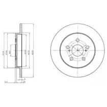 Тормозной диск DELPHI купить