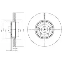 Тормозной диск DELPHI купить