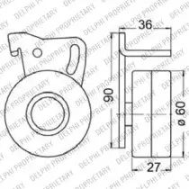Комплект ремня ГРМ DELPHI купить