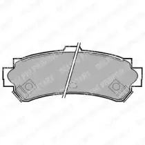 Комплект тормозных колодок, дисковый тормоз DELPHI купить