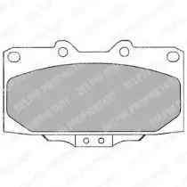 Комплект тормозных колодок, дисковый тормоз DELPHI купить