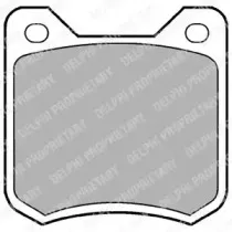 Комплект тормозных колодок, дисковый тормоз DELPHI купить