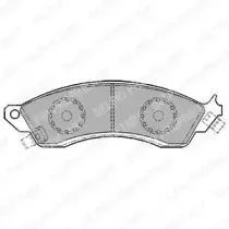 Комплект тормозных колодок, дисковый тормоз DELPHI купить