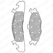 Комплект тормозных колодок, дисковый тормоз DELPHI купить