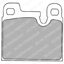 Комплект тормозных колодок, дисковый тормоз DELPHI купить