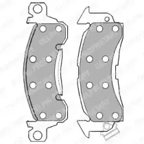 Комплект тормозных колодок, дисковый тормоз DELPHI купить