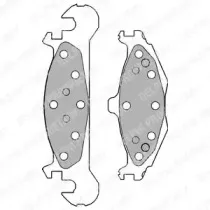 Комплект тормозных колодок, дисковый тормоз DELPHI купить