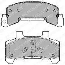 Комплект тормозных колодок, дисковый тормоз DELPHI купить