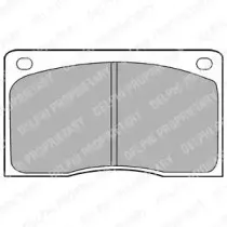 Комплект тормозных колодок, дисковый тормоз DELPHI купить