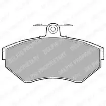 Комплект тормозных колодок, дисковый тормоз DELPHI купить