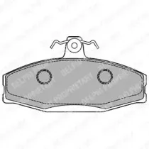 Комплект тормозных колодок, дисковый тормоз DELPHI купить