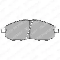 Комплект тормозных колодок, дисковый тормоз DELPHI купить