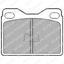 Комплект тормозных колодок, дисковый тормоз DELPHI купить