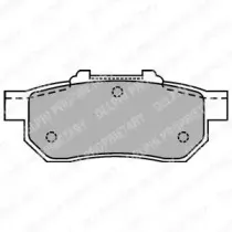 Комплект тормозных колодок, дисковый тормоз DELPHI купить