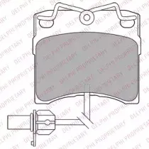 Комплект тормозных колодок, дисковый тормоз DELPHI купить