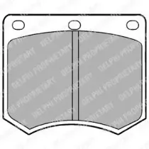 Комплект тормозных колодок, дисковый тормоз DELPHI купить