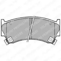 Комплект тормозных колодок, дисковый тормоз DELPHI купить