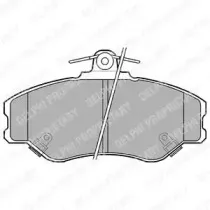 Комплект тормозных колодок, дисковый тормоз DELPHI купить