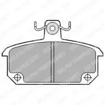 Комплект тормозных колодок, дисковый тормоз DELPHI купить