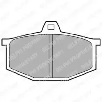 Комплект тормозных колодок, дисковый тормоз DELPHI купить