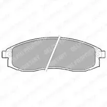 Комплект тормозных колодок, дисковый тормоз DELPHI купить