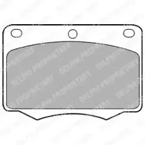 Комплект тормозных колодок, дисковый тормоз DELPHI купить