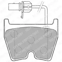 Комплект тормозных колодок, дисковый тормоз DELPHI купить
