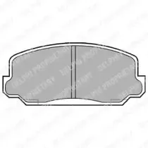 Комплект тормозных колодок, дисковый тормоз DELPHI купить