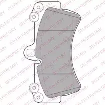 Комплект тормозных колодок, дисковый тормоз DELPHI купить