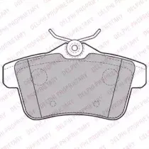 LP2180 Delphi Колодки гальмівні (задні) Citroen C4/Peugeot 308/508 09- (TRW) DELPHI купить