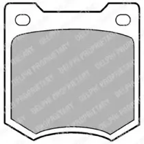 Комплект тормозных колодок, дисковый тормоз DELPHI купить