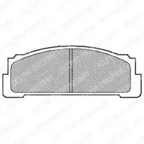 Комплект тормозных колодок, дисковый тормоз DELPHI купить