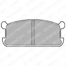 Комплект тормозных колодок, дисковый тормоз DELPHI купить