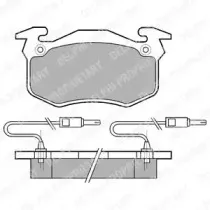 Комплект тормозных колодок, дисковый тормоз DELPHI купить
