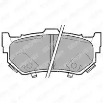 Комплект тормозных колодок, дисковый тормоз DELPHI купить