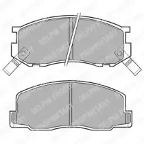 Комплект тормозных колодок, дисковый тормоз DELPHI купить