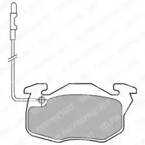 Комплект тормозных колодок, дисковый тормоз DELPHI купить