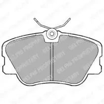 Комплект тормозных колодок, дисковый тормоз DELPHI купить