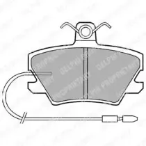 Комплект тормозных колодок, дисковый тормоз DELPHI купить