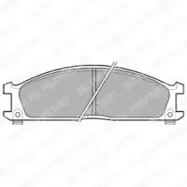 Комплект тормозных колодок, дисковый тормоз DELPHI купить