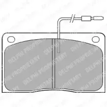 Комплект тормозных колодок, дисковый тормоз DELPHI купить