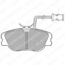 Комплект тормозных колодок, дисковый тормоз DELPHI купить